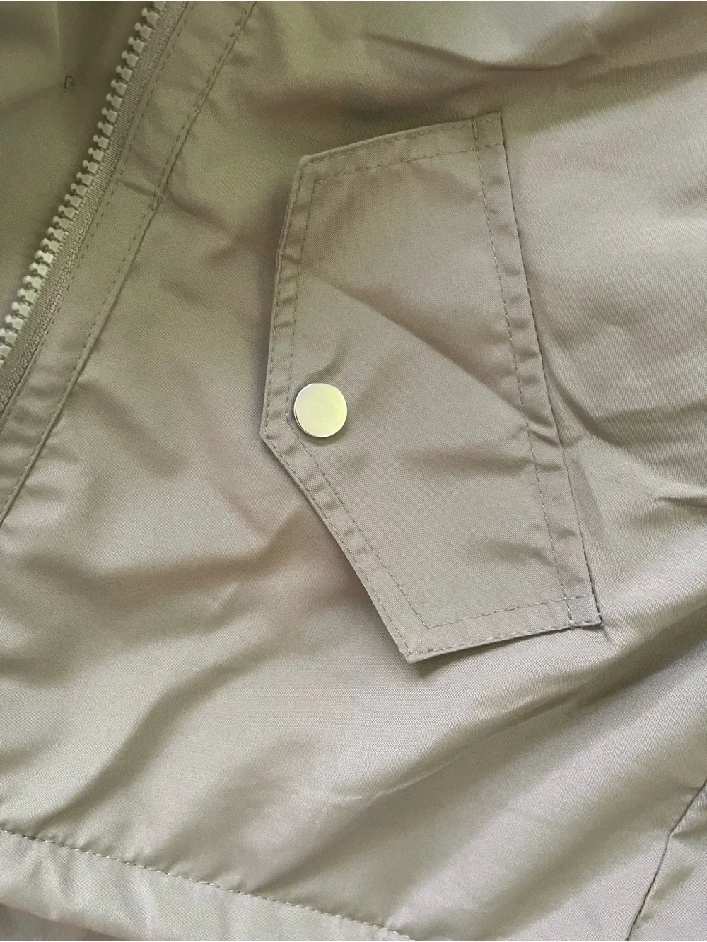 Faux Fur Lined Olive Green Jacket